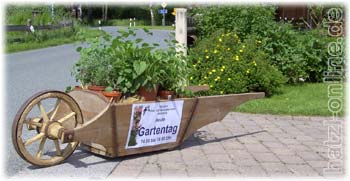 Gartentag - Tag der offenen Gartentr - Schubkarre